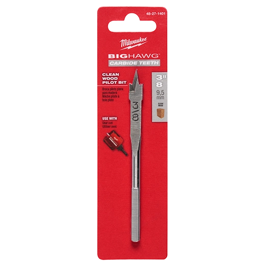 Milwaukee Foret pilote pour bois propre BIG HAWG™ avec dents en carbure 48-27-1401