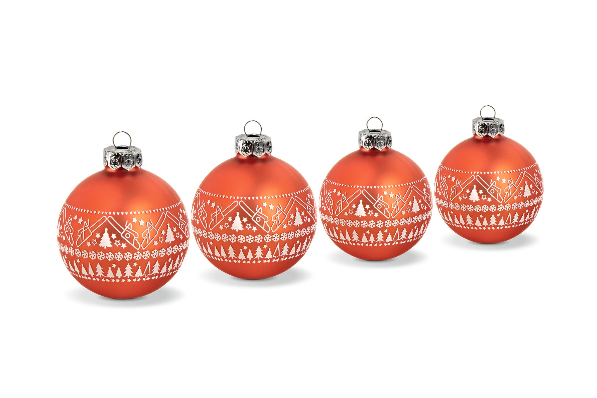 STIHL Ornement de Boule de Noël STIHL (lot de 4) 04216000076