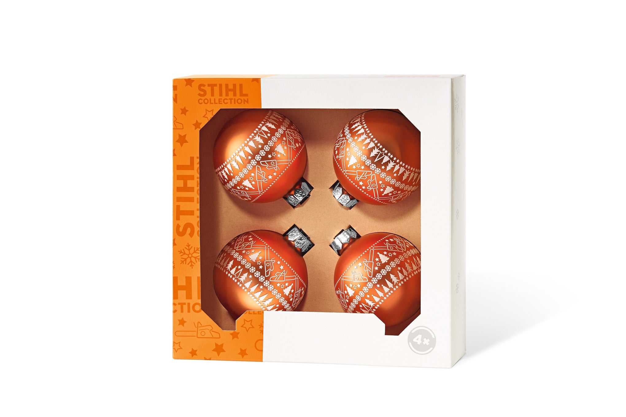 STIHL Ornement de Boule de Noël STIHL (lot de 4) 04216000076