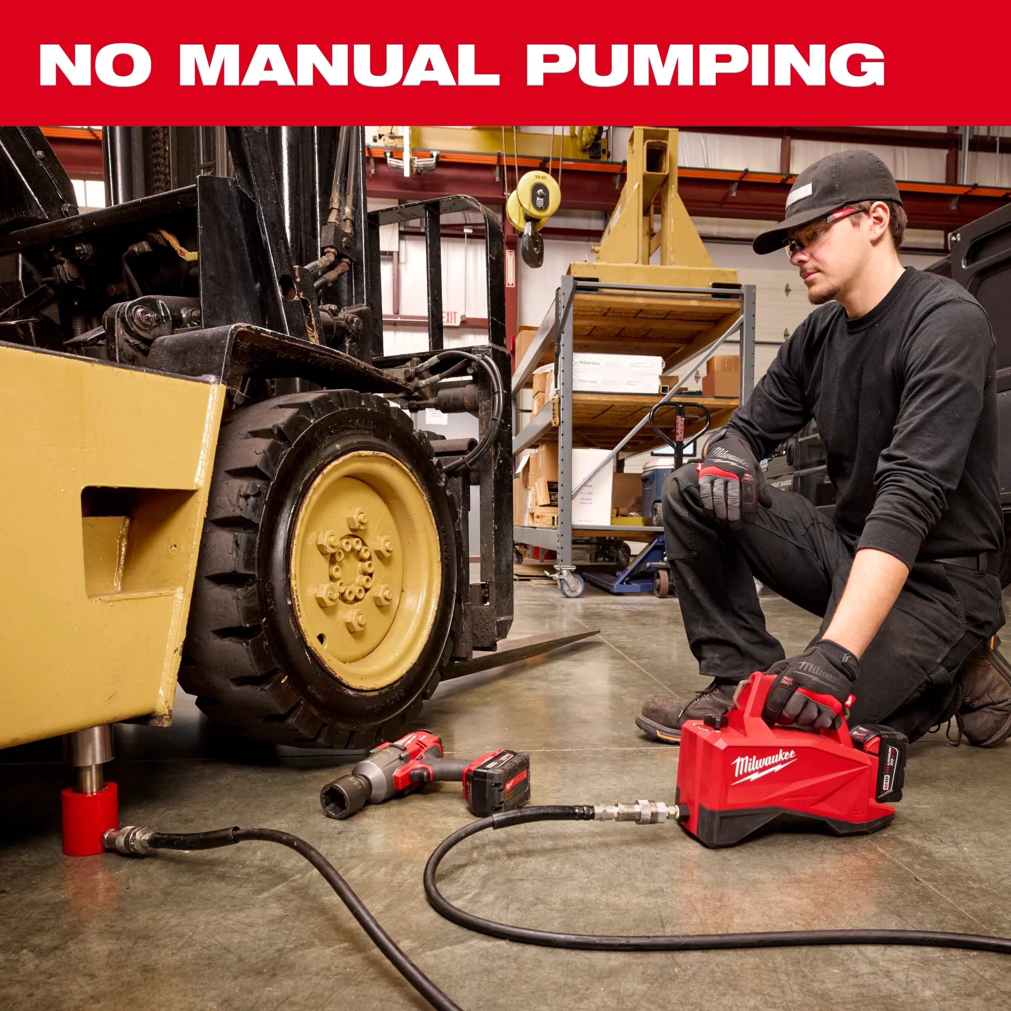 Milwaukee M18™ Pompe hydraulique sans balais à simple effet 60in3 10 000 psi 3120-21