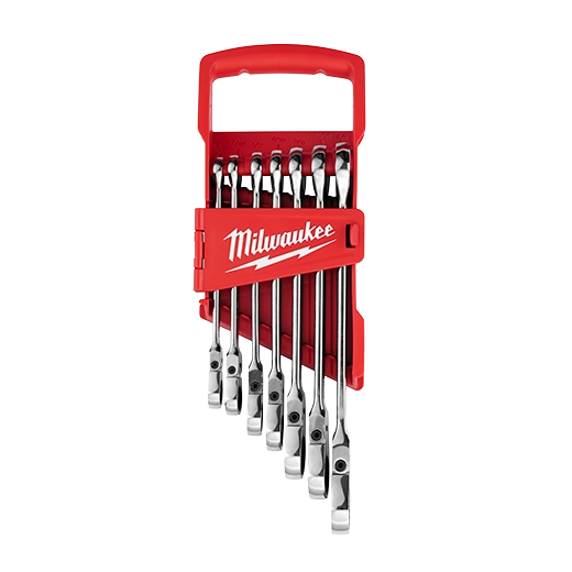 Milwaukee Ensemble de 7 clés combinées SAE à tête flexible 48-22-9429
