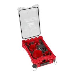 Milwaukee 9 PC BIG HAWG™ with Carbide Teeth Hole Saw Kit w/ PACKOUT™ Compact Organizer 49-56-9295