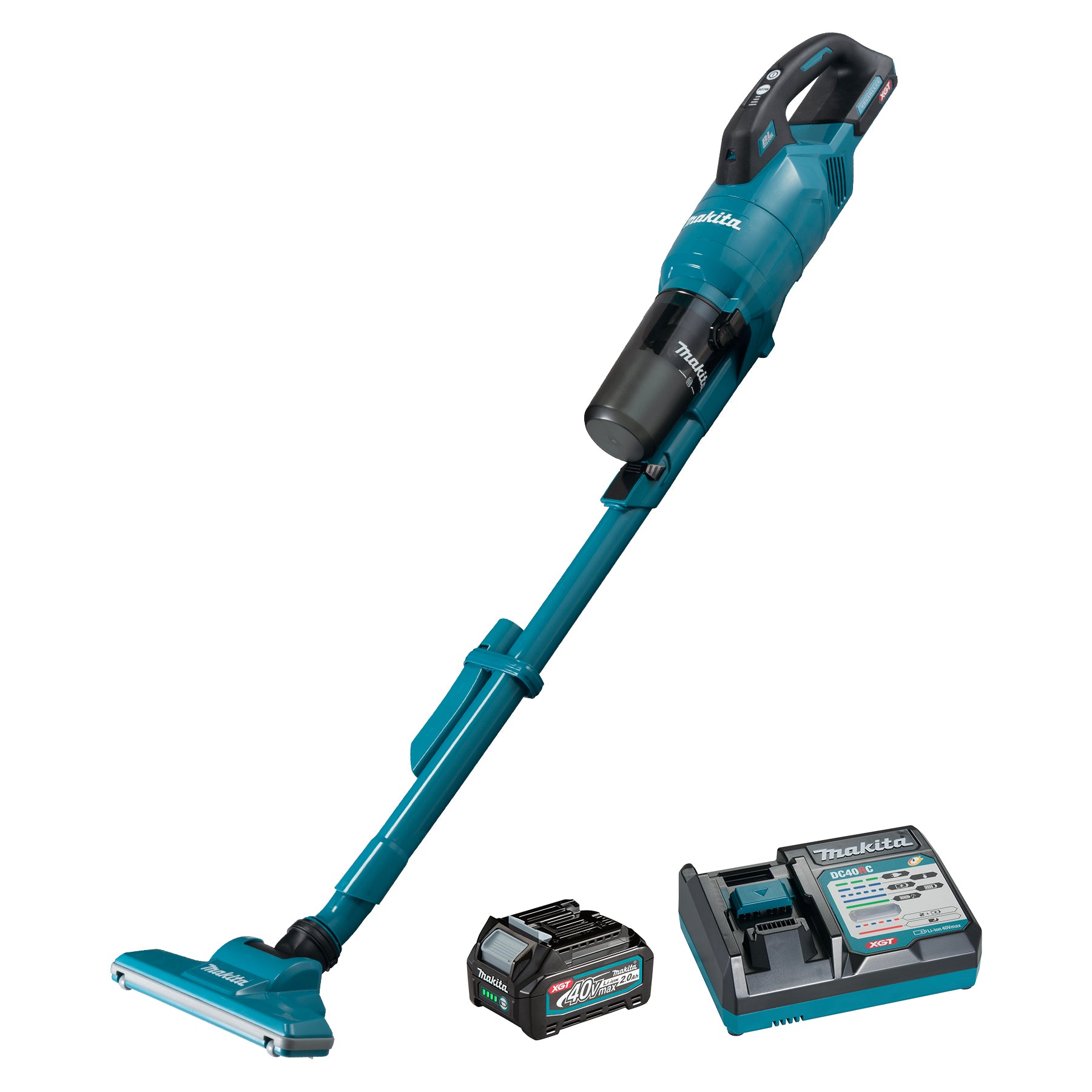 Makita Aspirateur balai cyclone sans balais 40Vmax XGT 250 ml, kit avec batterie 2.0Ah x1 CL003GA101