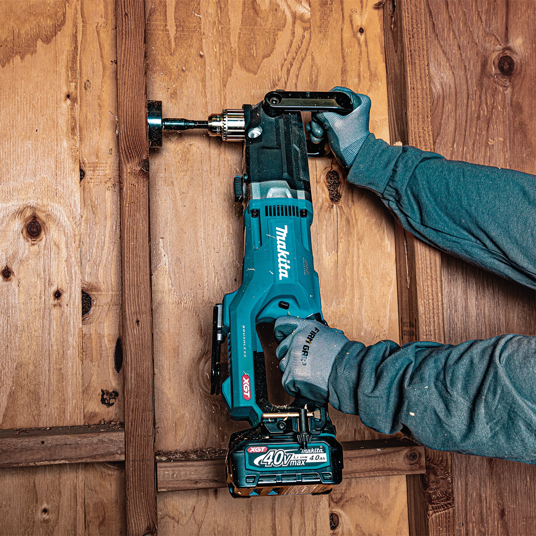 Makita Perceuse angulaire sans balais 1/2" 40Vmax XGT, Kit avec batterie 4.0Ah x1 DA001GM101