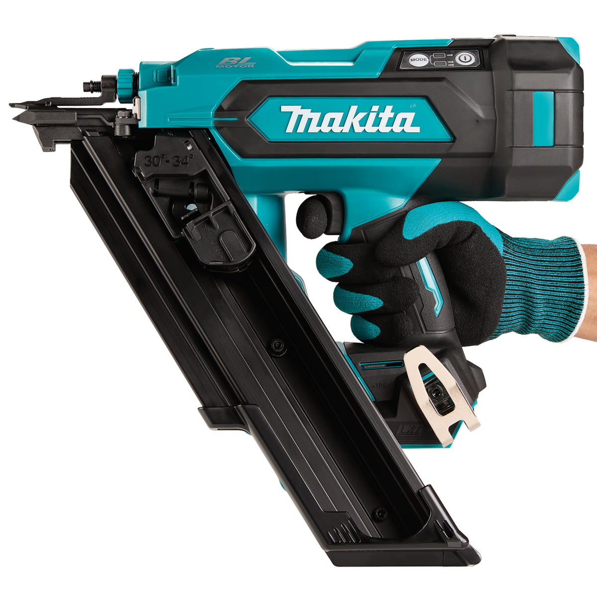 Makita 18V LXT Brushless 3-1/2" Framing Nailer, 30-34° Clipped Head, Tool Only DBN900ZK