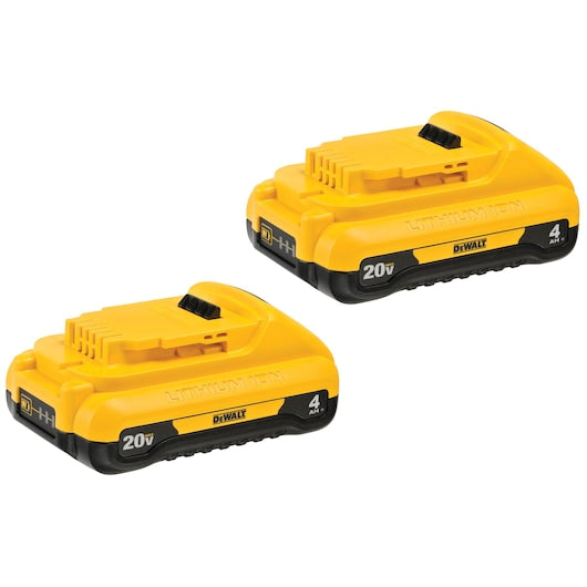 DeWalt Batterie DCB240-2 20V MAX* 4Ah (2 pièces) DCB240-2