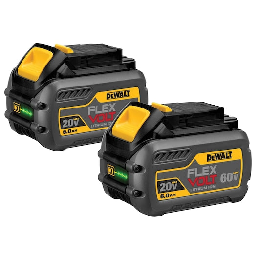 Dewalt FLEXVOLT® 20/60V MAX* 6Ah Battery (2 Pk) DCB606-2