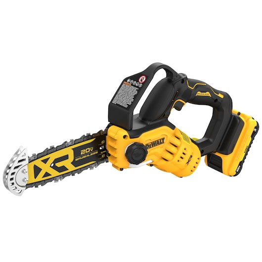 Dewalt 20V MAX* 8 in. Brushless Cordless Pruning Chainsaw Kit with 3 Ah Battery DCCS623L1
