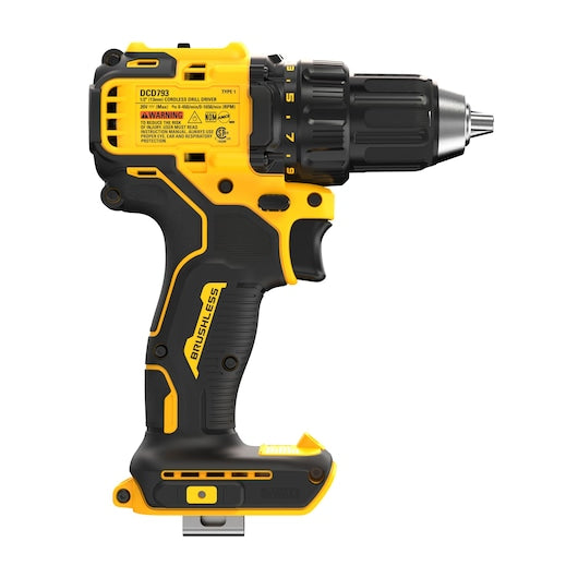 Dewalt 20V MAX* Brushless Cordless 1/2 in. Drill/Driver DCD793B