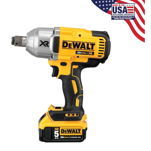 DeWalt Clé à chocs 3/4 po 20V MAX* XR® à couple élevé avec enclume à bague à œil (5,0 Ah) DCF897P2