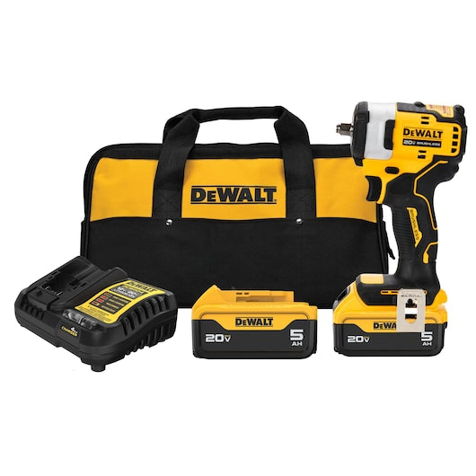 Dewalt 20V MAX* 3/8 in. Cordless Impact Wrench With Hog Ring Anvil Kit DCF913P2