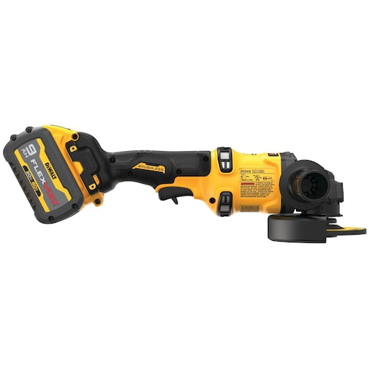 DeWalt Meuleuse sans fil sans balais DCG418X1 60V MAX* 4-1/2 po - 6 po avec KICKBACK BRAKE™ (Kit) DCG418X1
