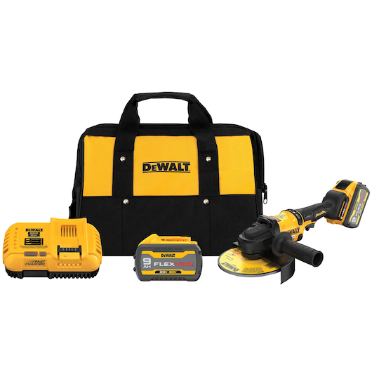 DeWalt DCG440X2 Meuleuse sans fil brushless 60V MAX* 7 po avec kit KICKBACK BRAKE™ DCG440X2