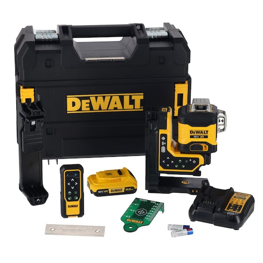 DeWalt Kit laser ligne 360° à télécommande 20V MAX* XR® DCLE34035D1