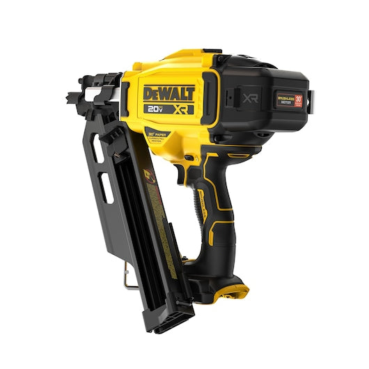 Dewalt 20V MAX* XR® Brushless Cordless 30° Paper Collated Framing Nailer (Tool Only) DCN930B