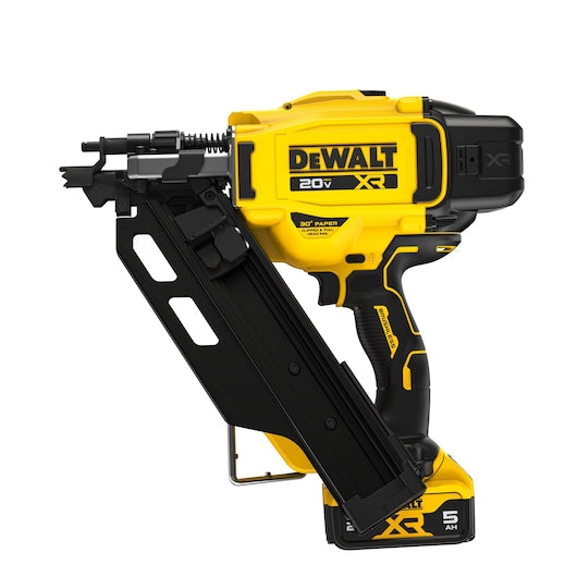 DeWalt Kit de cloueuse à charpente à bande papier 30° sans fil Brushless 20V MAX* XR® DCN930P1