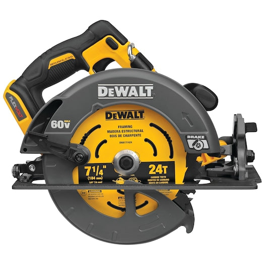 DeWalt Scie circulaire sans balais DCS578B 60V MAX* 7‑1/4 po avec frein électronique (outil seul) DCS578B