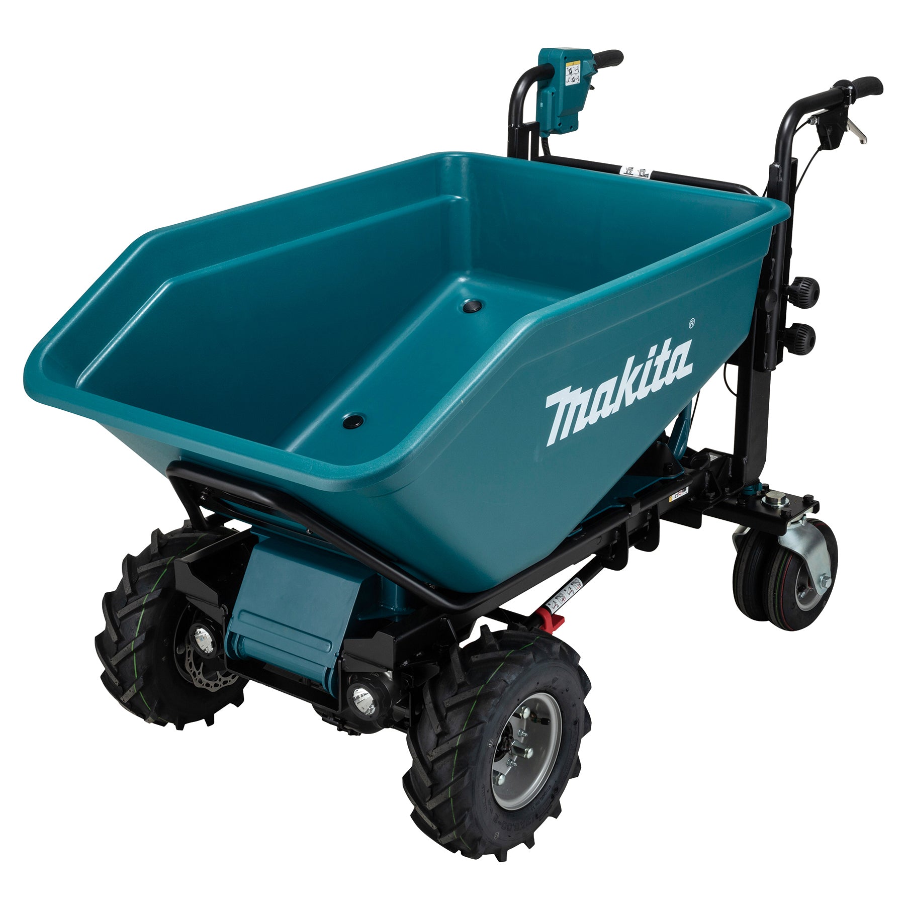 Makita Transporteur de matériaux sans balais 36V(18Vx2) LXT avec benne XL, déversement électrique, machine seule DCU602Z