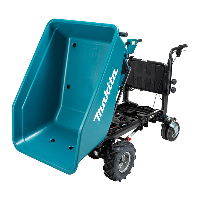 Makita Transporteur de matériaux sans balais 36V(18Vx2) LXT avec benne XL, déversement électrique, machine seule DCU602Z