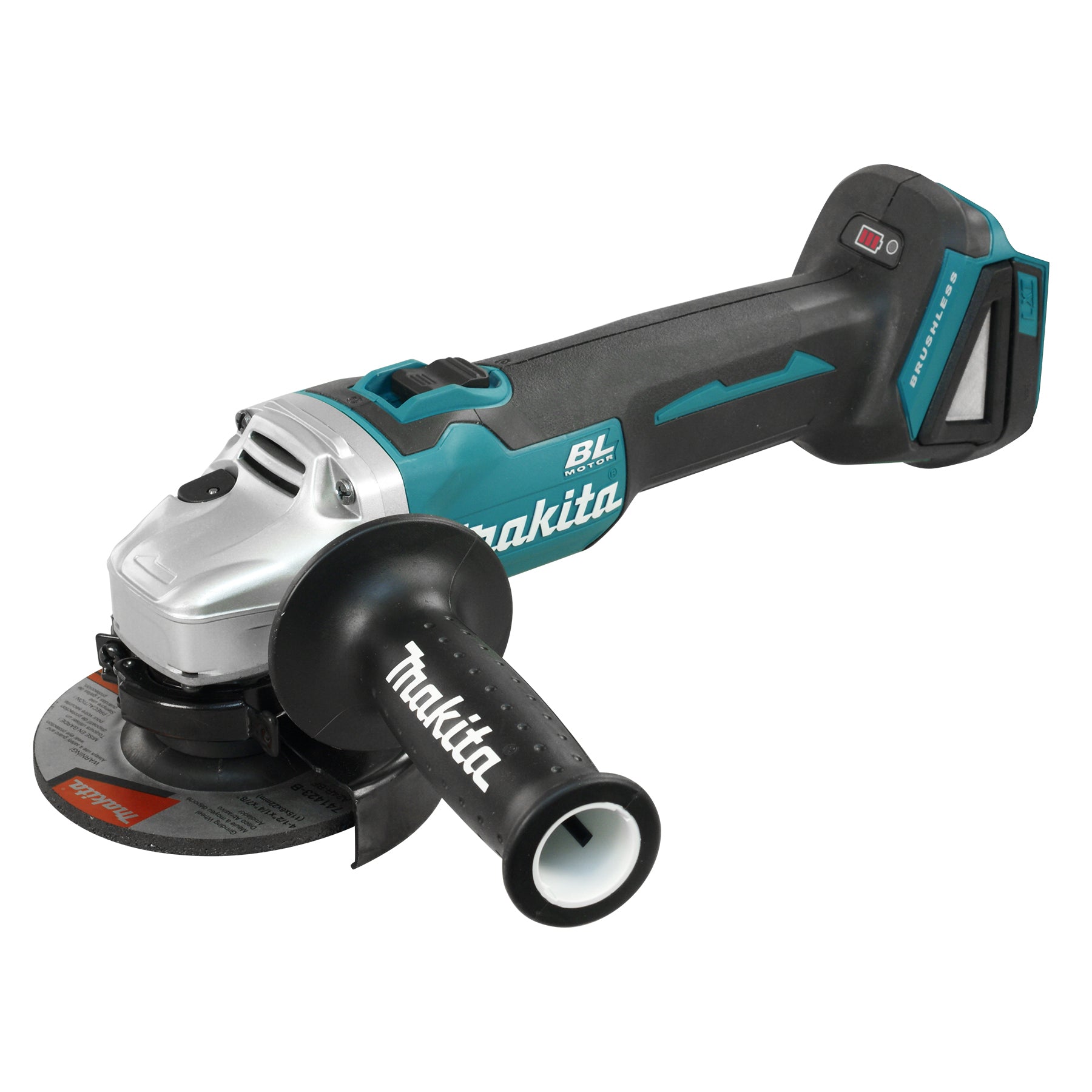 Makita Meuleuse d'angle 4-1/2" sans balais 18V LXT avec interrupteur à pouce, outil seul DGA454Z
