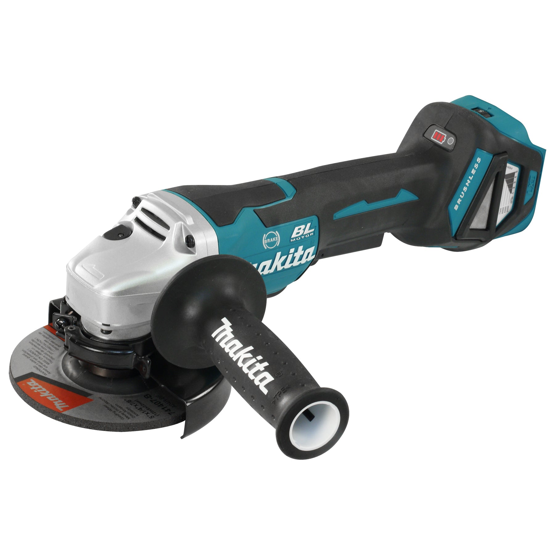 Makita Meuleuse d'angle 5" 18V LXT sans balais avec interrupteur palette, outil seul DGA517Z