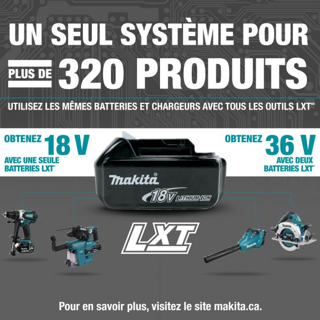 Makita Perceuse-visseuse à percussion sub-compacte LXT 18V 1/2" sans balais, Machine seule DHP487ZB