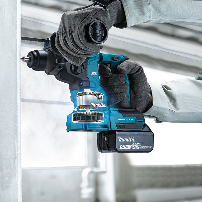 Makita Perforateur SDS-PLUS LXT 18V 11/16" sans balais, Machine seule DHR183Z