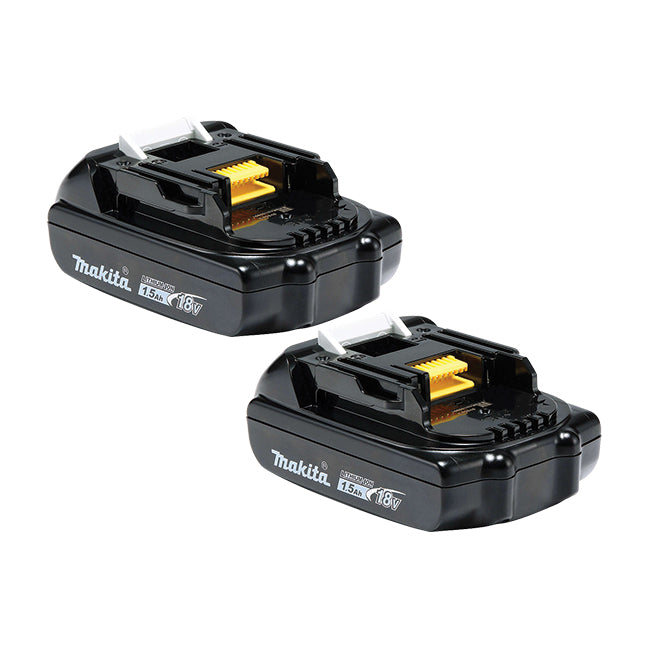 Makita Kit combiné 2 outils sans fil 18V LXT, 2 batteries Compactes DLX2141Y02
