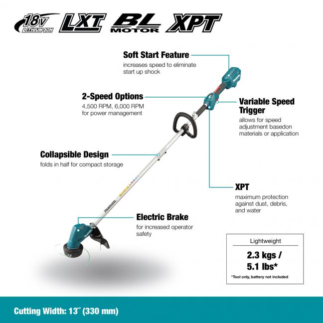 Makita Kit Combiné 2 Outils Sans Fil 18V LXT Brushless, 3,0Ah x2 DLX2398