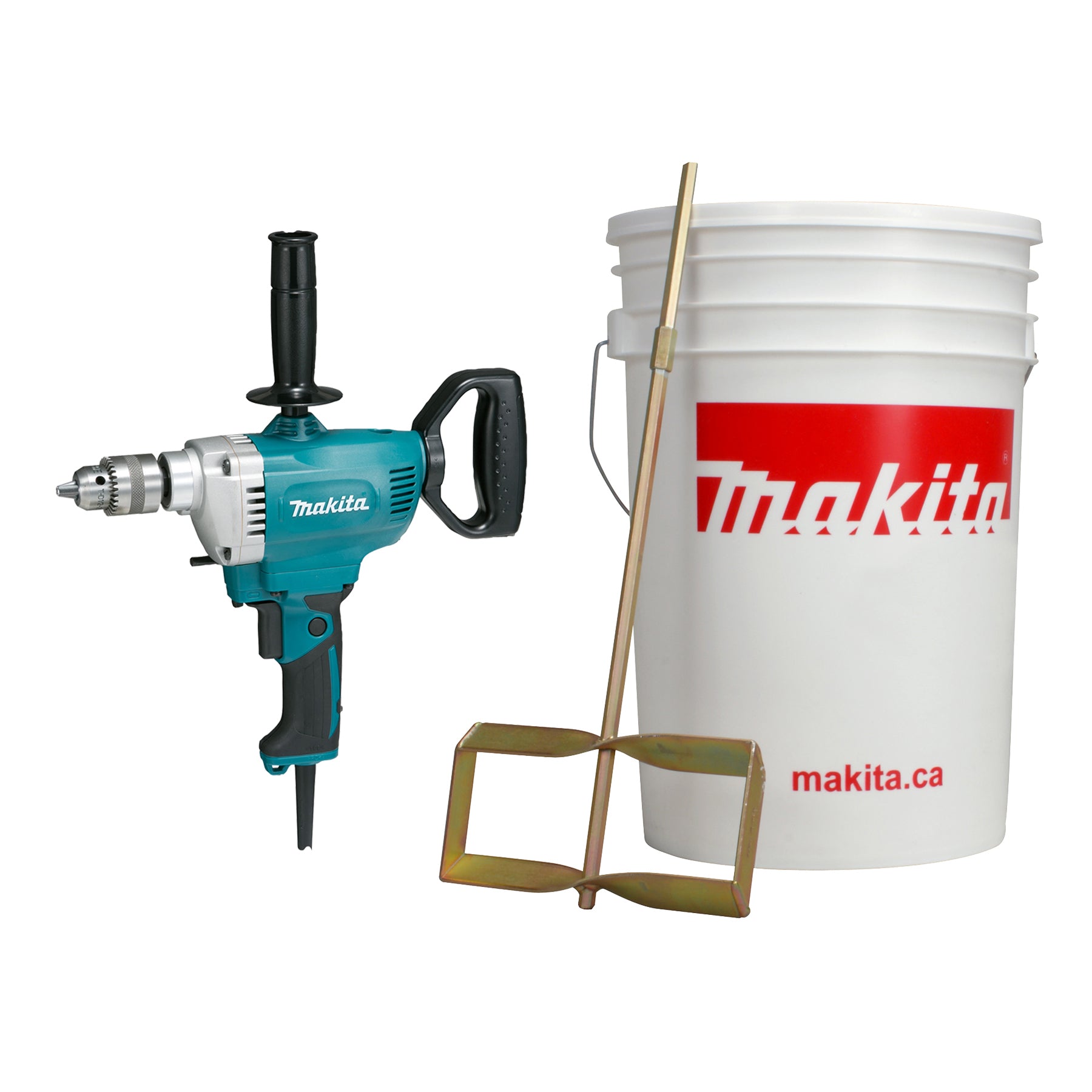 Makita Perceuse 1/2" avec Kit de Mélange pour Boue DS4012X1