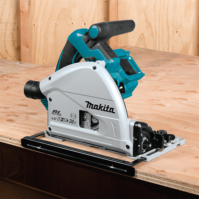 Makita Scie Circulaire à Plongée 6-1/2" sans Balais 36V(18Vx2) LXT, Nu (Outil Seul) DSP600ZJ