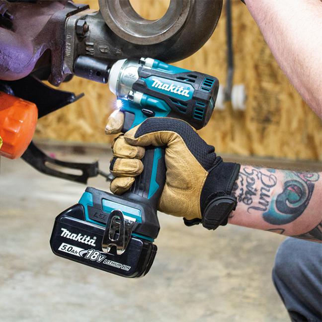 Makita Clé à chocs sans balais LXT 18V 1/2" avec goupille de détente, outil seul DTW301XVZ