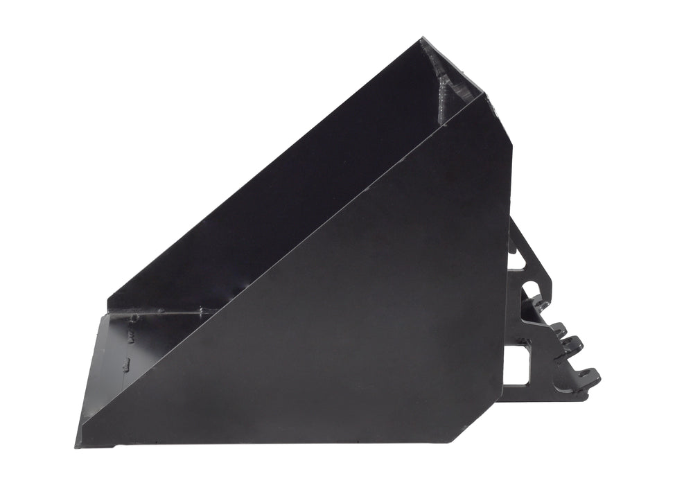 Ducar Godet bas profil 29 po à bord lisse, 130 L, pour la chargeuse compacte sur chenilles à poste de conduite levé DUESOSKID-30 DUALPBK-130L