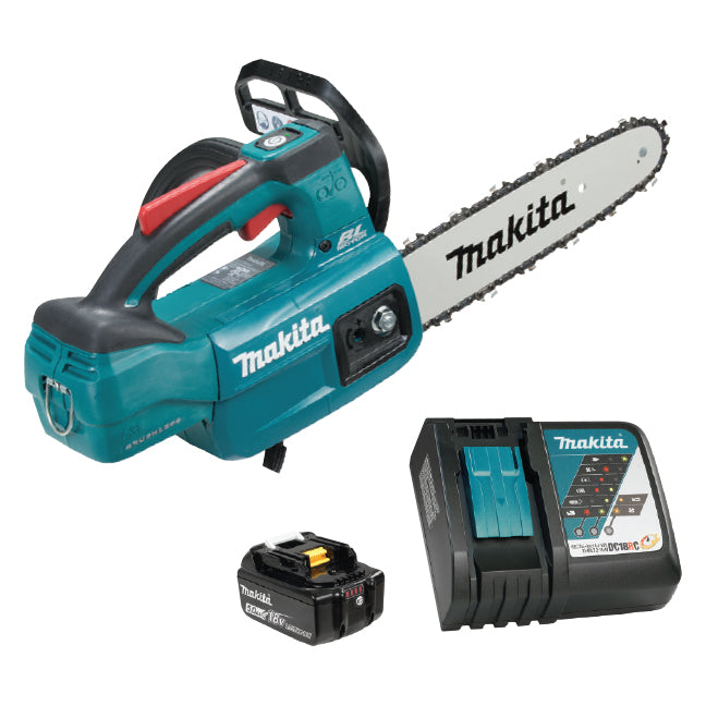 Makita Tronçonneuse sur poignée sans balais 18V LXT 10", 5.0Ah x1Kit DUC254RT