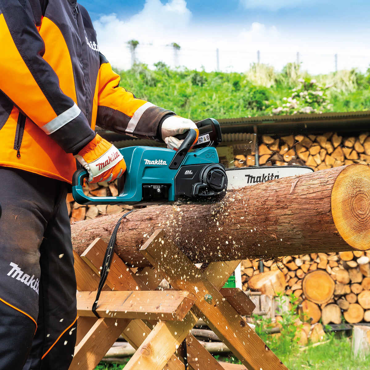 Makita 18V LXT Brushless 12" Rear Handle Chainsaw, 5.0Ah x1Kit DUC307RTX2