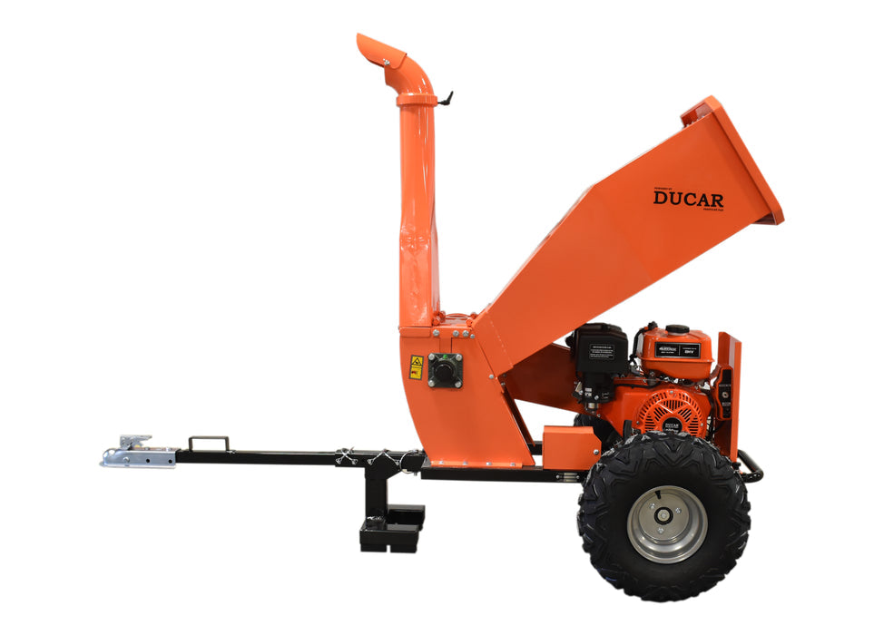 Ducar Broyeur à bois Heavy Duty 15 CV, moteur 420 cc, démarrage électrique DUEB1500E-HD
