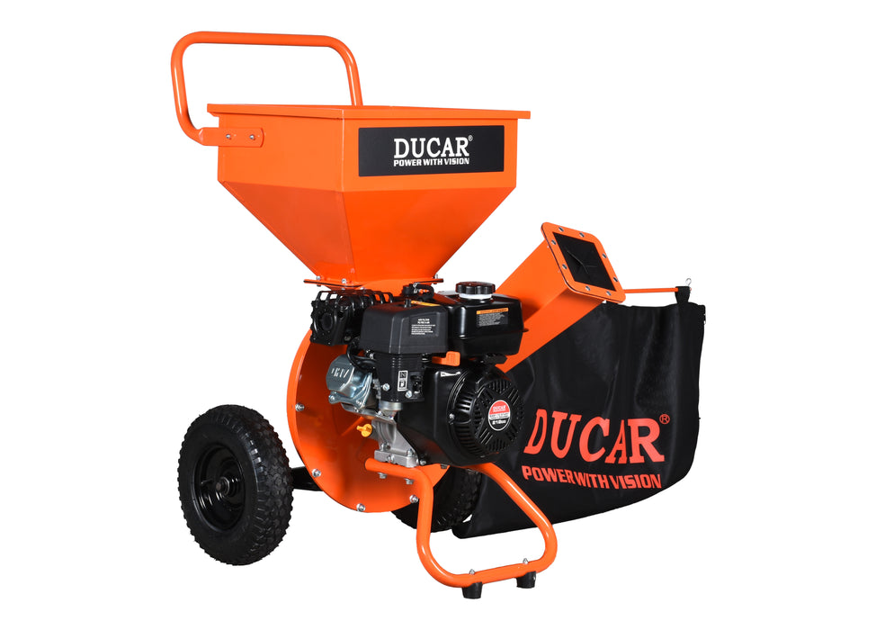 Ducar Broyeur de végétaux 7CV, moteur 212 cm³, démarrage par lanceur DUEB700
