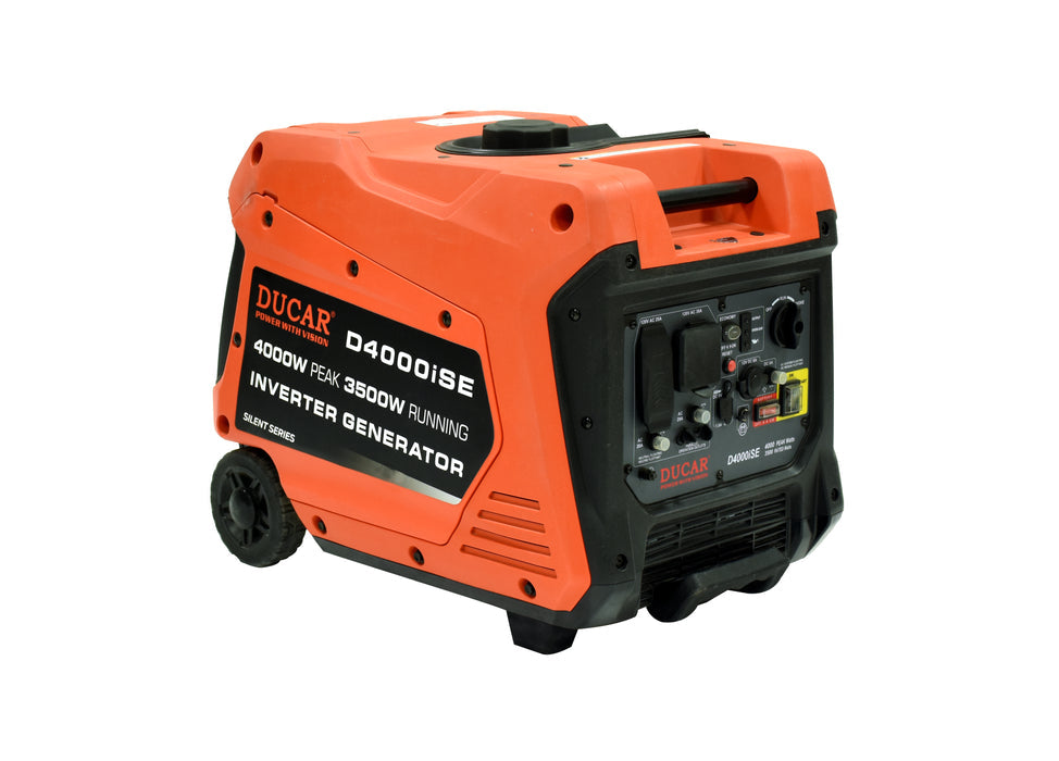 Ducar Groupe électrogène à onduleur 4000W, 7,5 CV, essence DUED4000I