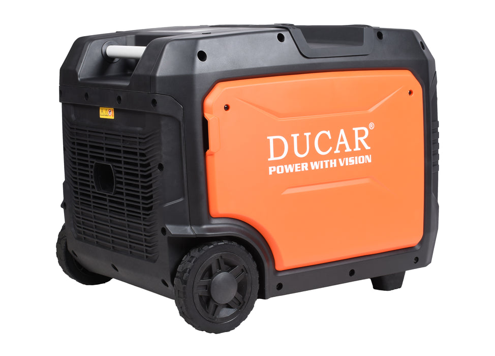Ducar Groupe électrogène inverseur 7500W, 10 CV, démarreur à distance, essence DUED7500IR
