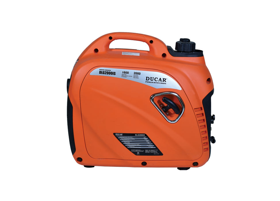 Ducar Génératrice à onduleur 2000W, 3CV, double carburant (GPL / essence) DUEDLG2000IS