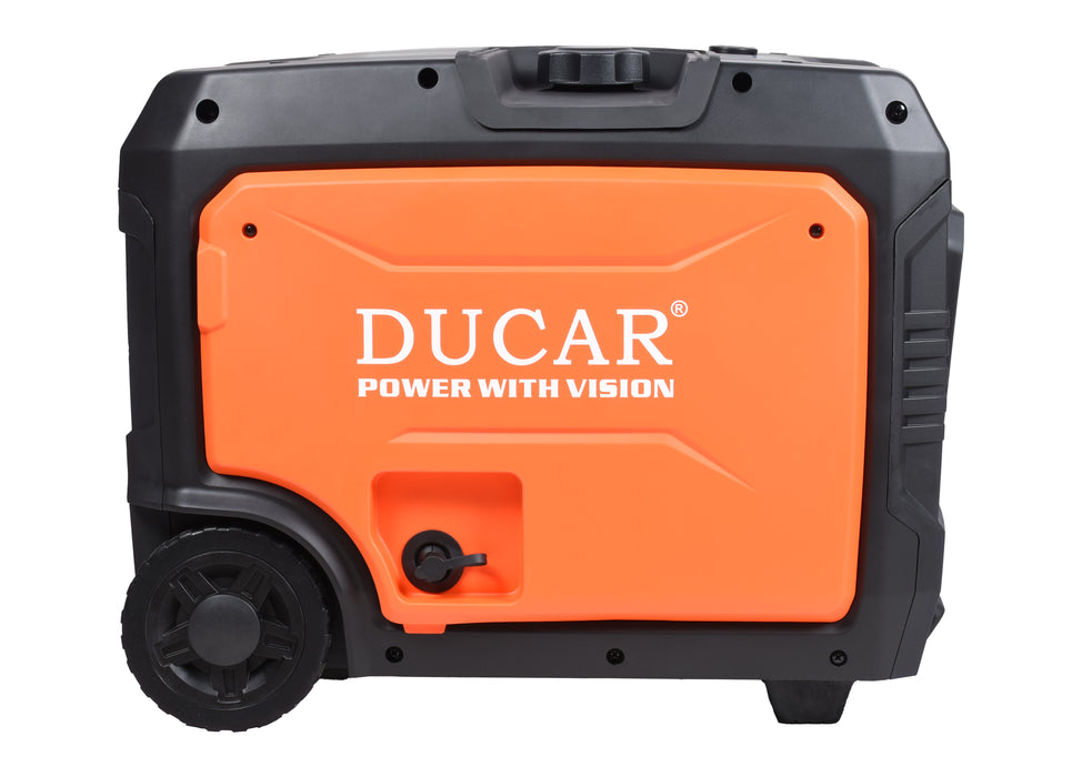 Ducar Groupe électrogène à onduleur 7500W, 10 CV, démarreur à distance, bi-carburant (GPL / essence) DUEDLG7500IR