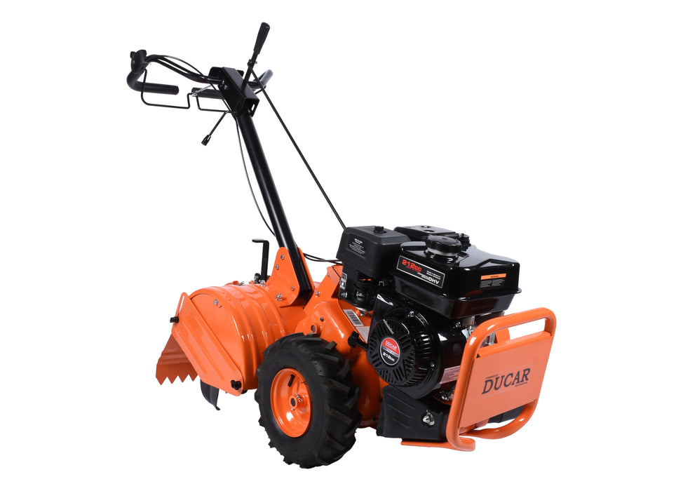 Ducar Motobineuse autoportée, fraises rotatives arrière à double sens, 212 cc DUEDRT-18
