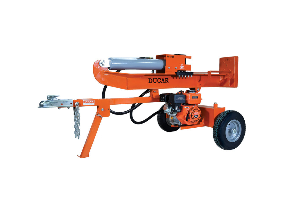 Ducar Fendeuse à bûches à essence 25 tonnes, 6,5 HP DUEPG25T