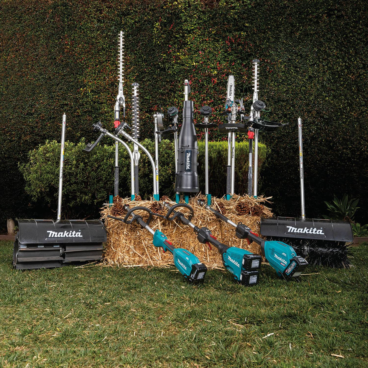 Makita 36V(18Vx2) LXT Brushless Split Shaft Power Unit w/EM405MP, 5.0Ah x2Kit DUX60PTM5X