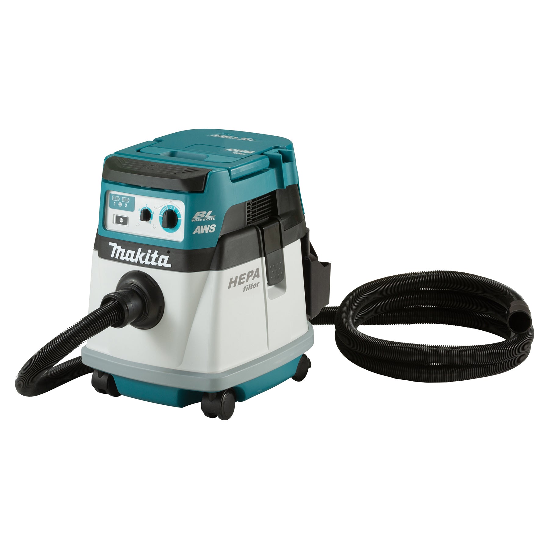 Makita Aspirateur sec 15 L sans balais 36V (18Vx2) LXT silencieux avec AWS, outil seul DVC157LZX1