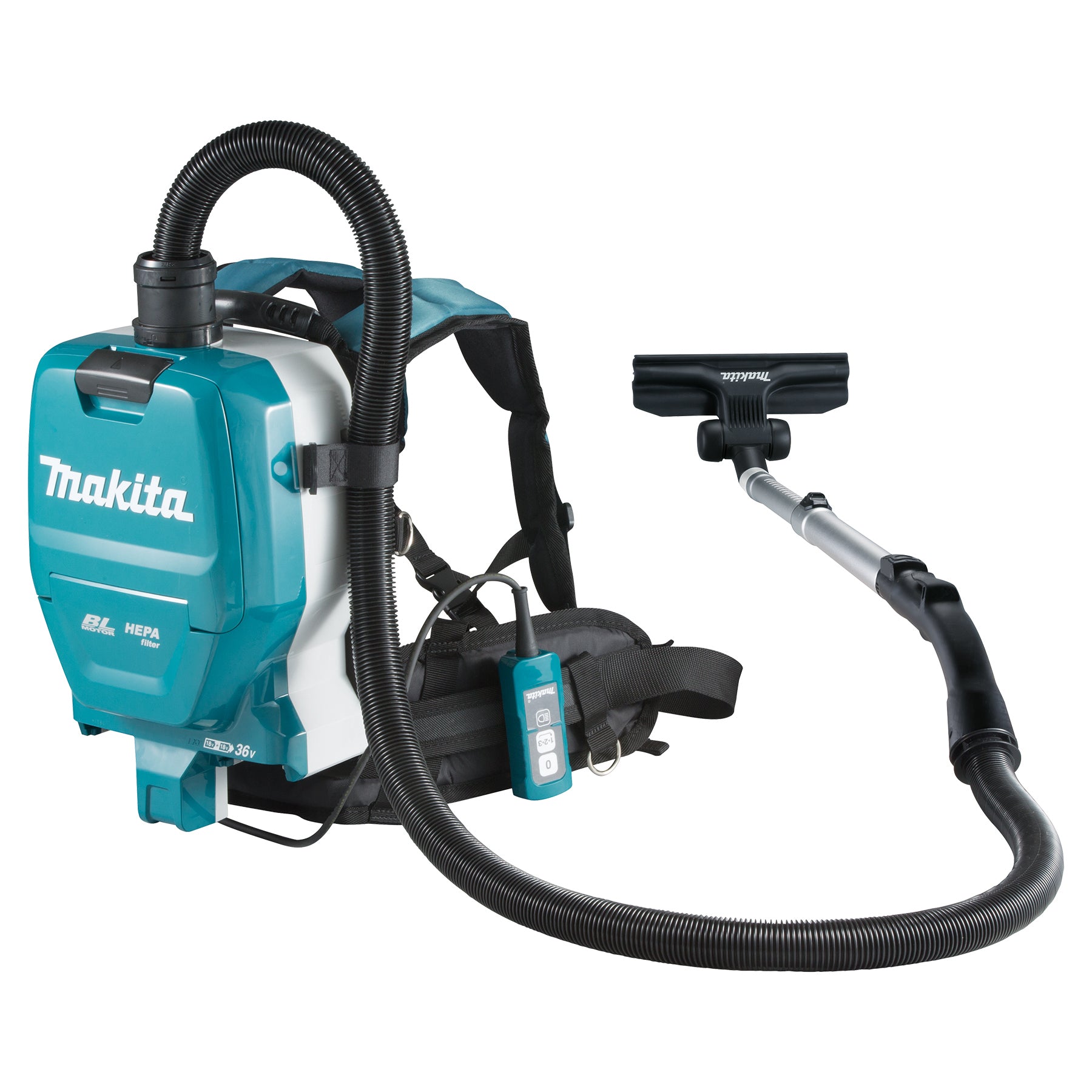 Makita 36V(18Vx2) LXT Brushless 2 L Backpack Vacuum Cleaner, Tool Only DVC261ZX11
