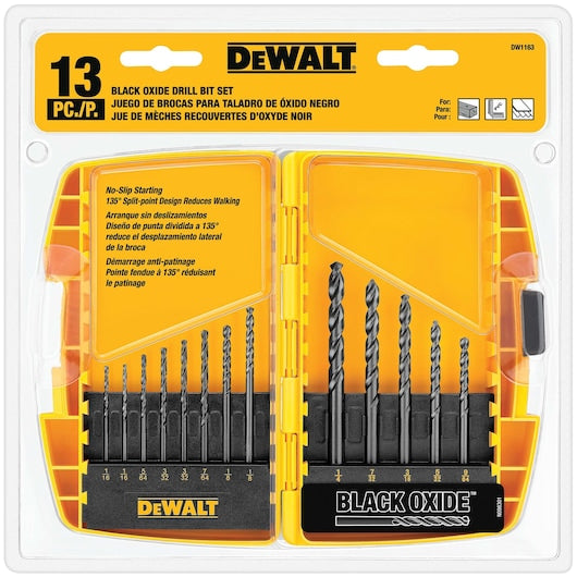 Dewalt 13-Pc. Black Oxide Drill Bit Set DW1163