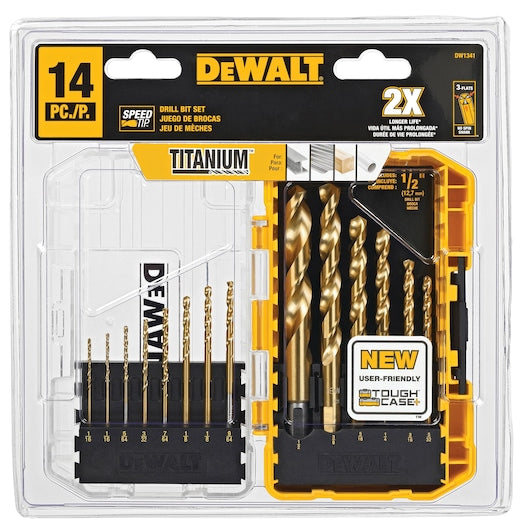 Dewalt 14PC Titanium Speed Tip Drill Bit Set DW1341
