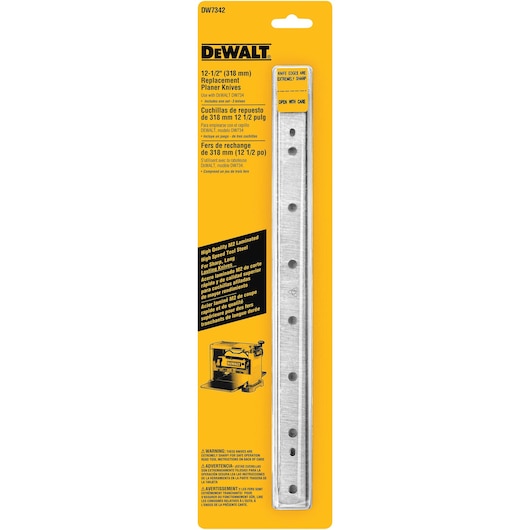 Dewalt 12-1/2 in. Disposable Reversible Planer Knives DW7342