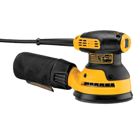 DeWalt Ponceuse orbitale aléatoire 5" à vitesse unique - Pad à boucle et crochet DWE6421